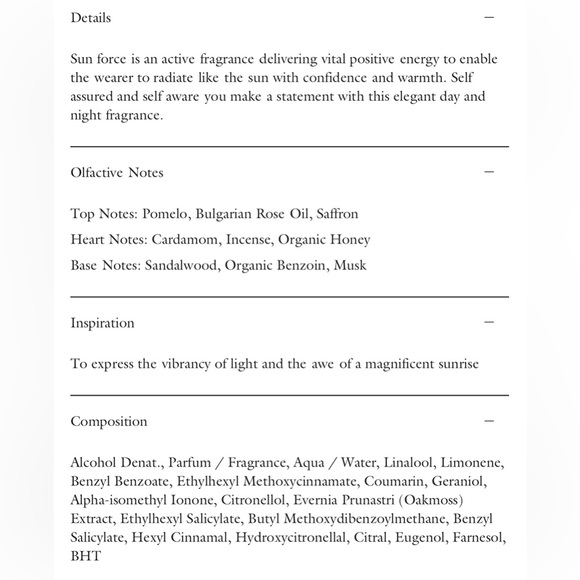 The Harmonist Sun Force, Full Bottle, Includes Shopping bag and sample. - Picture 4 of 10